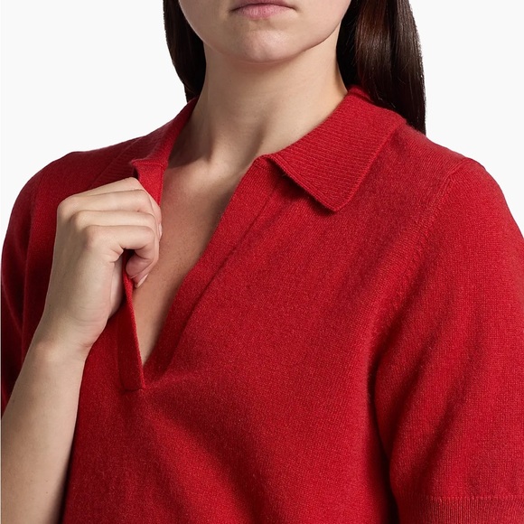 NWT reformation Louise Cashmere Polo Sweater - Picture 12 of 13